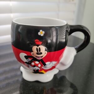 Disney Parks Minnie Mouse Black and Red Mug